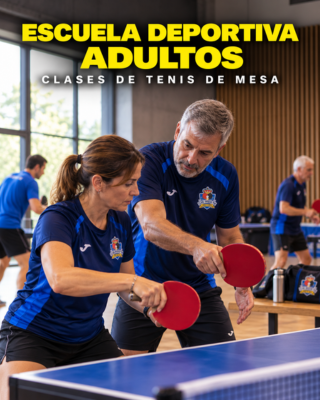 Escuela deportiva adultos tenis de mesa