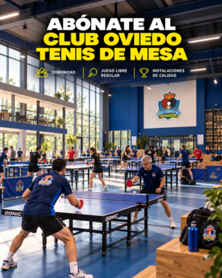 Abónate al Club Oviedo tenis de mesa